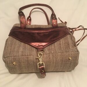 Botkier New York Linen Satchel Bag